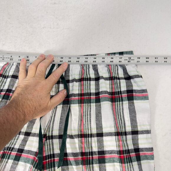 Croft & Barrow 2 pc Flannel Pajamas Woman XXL Button Top Drawstring Elas Waist - Picture 10 of 15